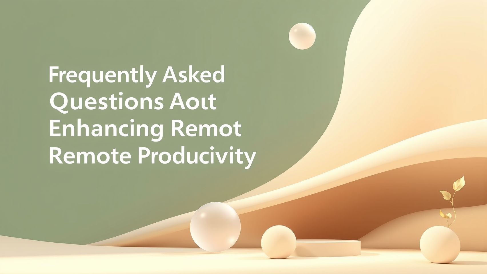 Frequently Asked Questions About Improving Remote Productivity